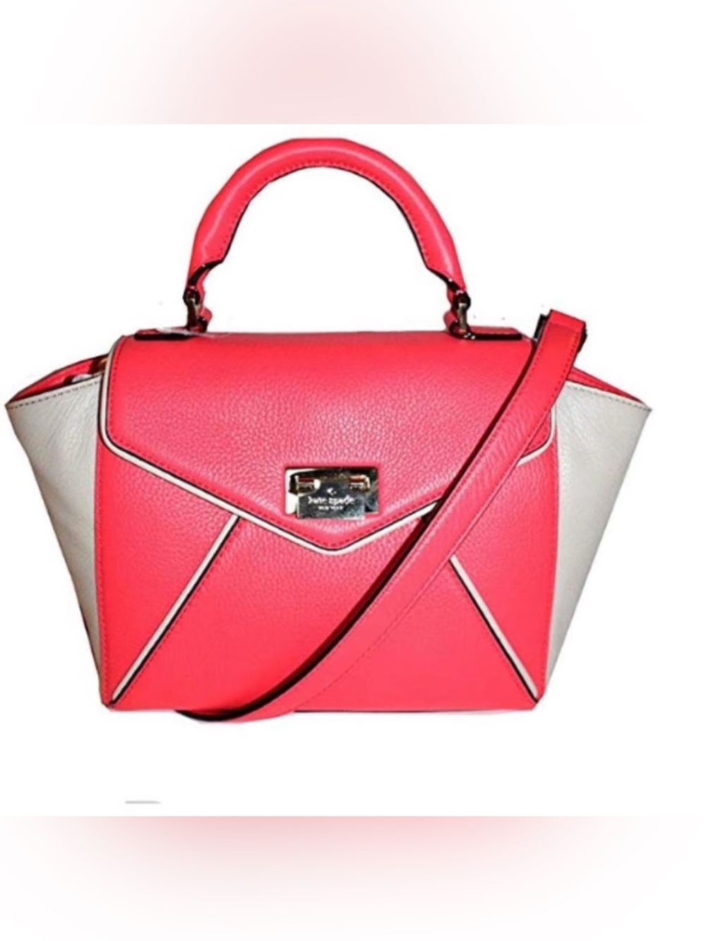 Kate Spade Small Laurel Wesley Place Dusty Rose Satchel Cross Body Bag